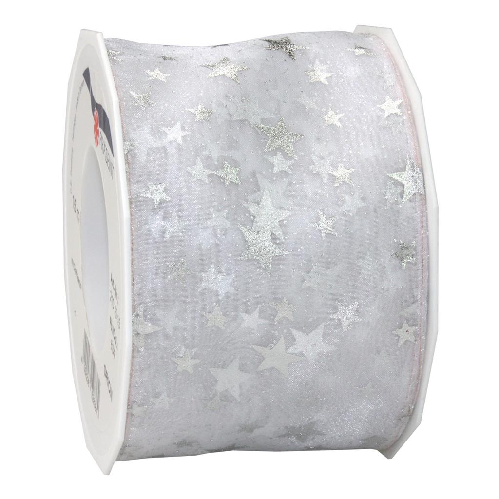 ORION organza with stars 20-m-roll