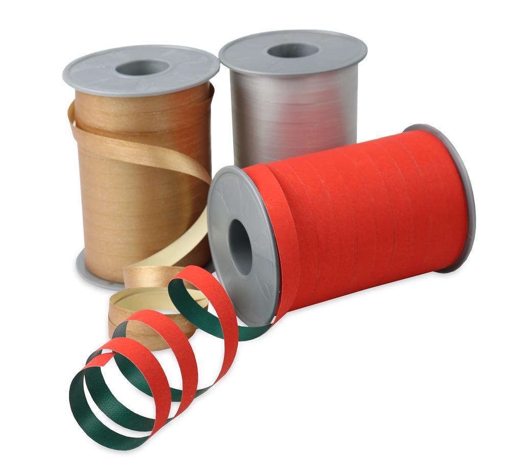 CHRISTMAS BICOLOUR curling ribbon 200-m-spool