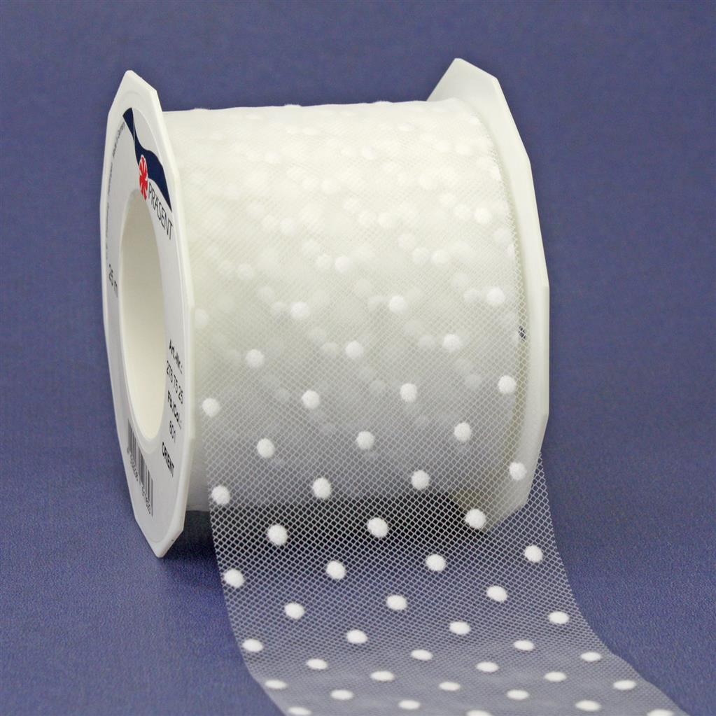 ORIENT tulle with dots 25-m-roll