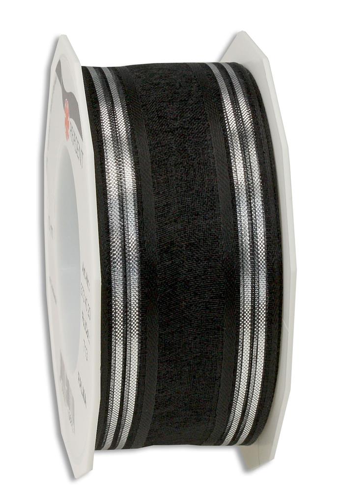 PALMA ribbon for funerals 20-m-roll with wired edg
