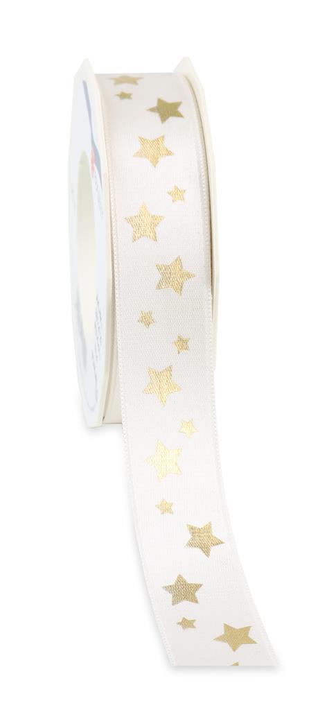 STARLET satin ribbon stars 20-m-roll