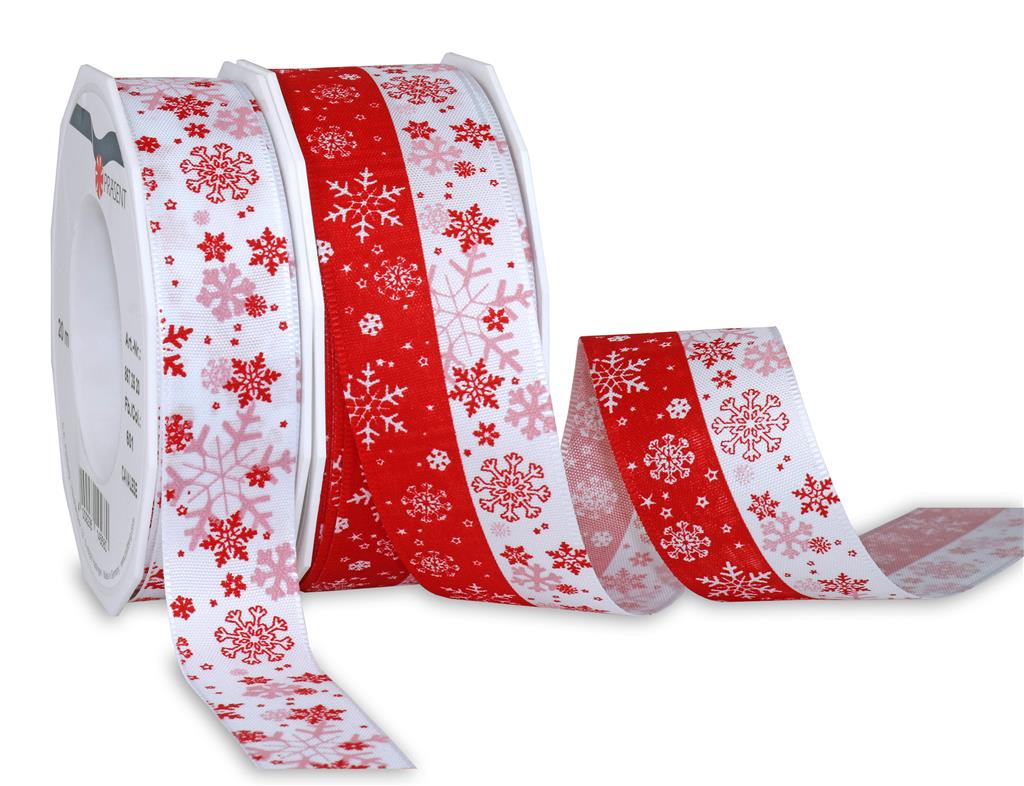 CAVALESE taft ribbon Christmas 20-m-roll