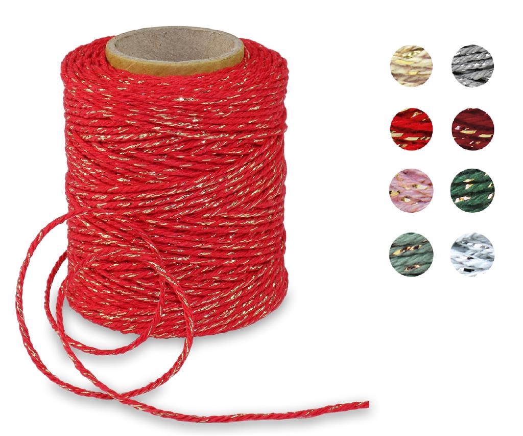 CHRISTMASTWIST cotton cord 50-m-roll