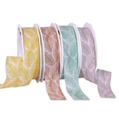 NIZZA silk ribbon with wired edges 20-m-roll