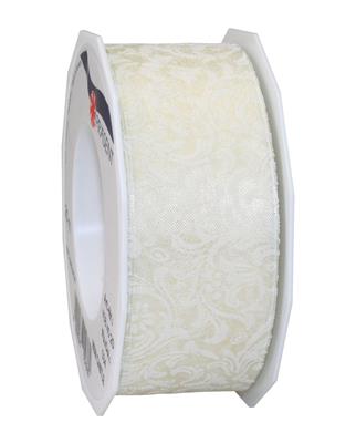 NEW CASTLE organza 20-m-roll with wired edges