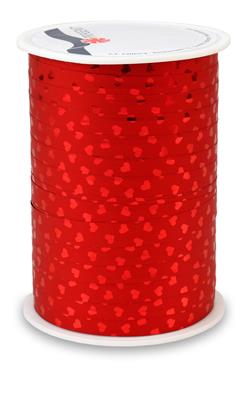 CHERIE curling ribbon with hearts 100-m-spool