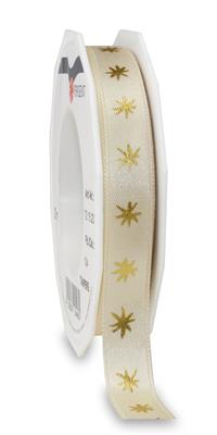 TAMPERE satin ribbon with stars 20-m-roll