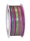 MAURITIUS organza stripes 20-m-roll with wired edg